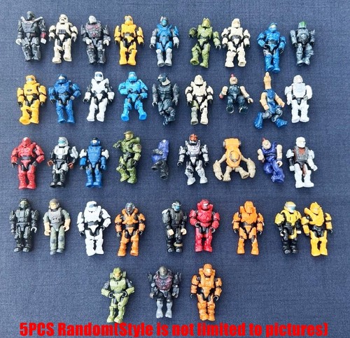 5Pcs Random Mega Halo Construx UNSC Spartan Elite ODST Grunt Soldier Master #3 - Picture 1 of 3