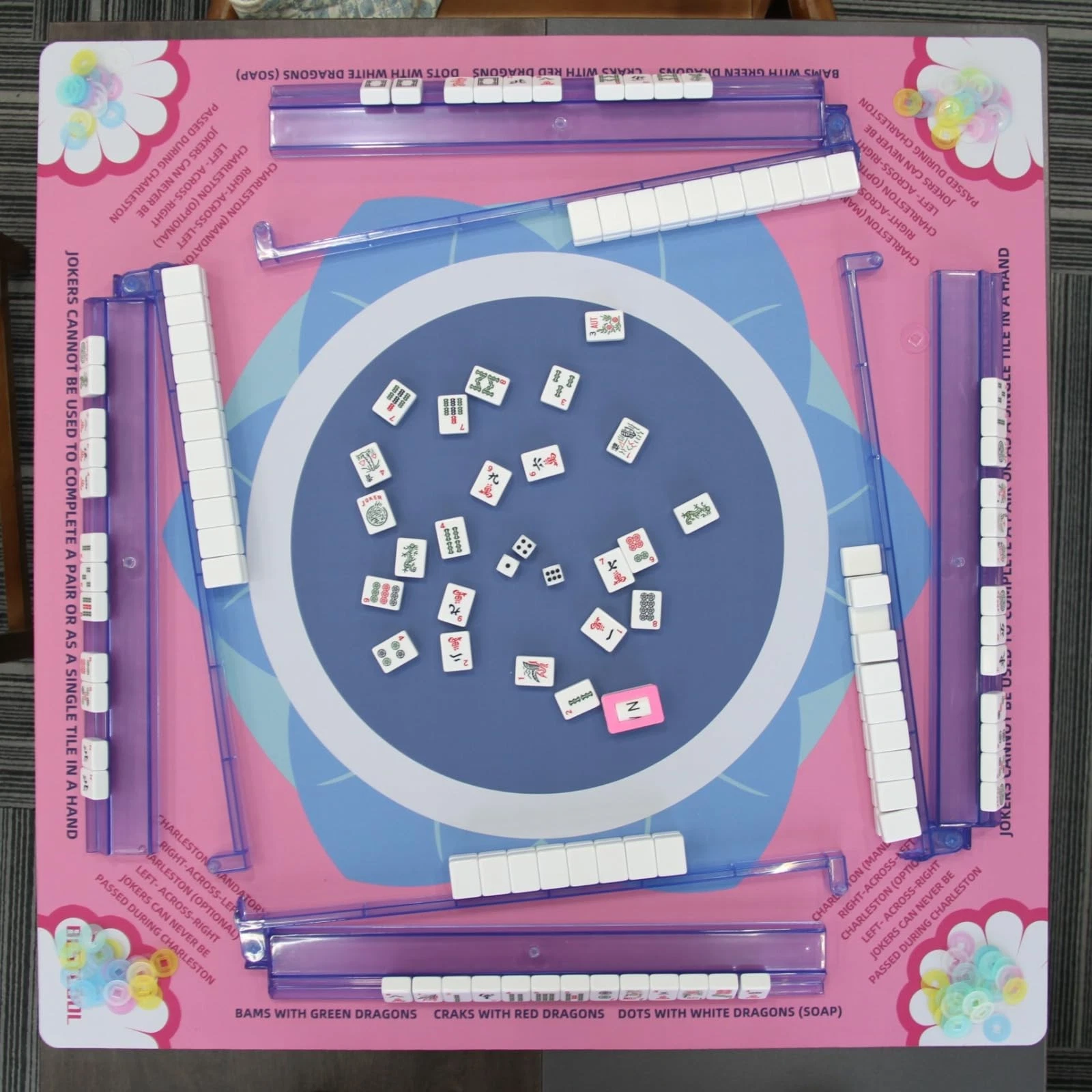 2025 Neoprene Mahjong Mat for Table, Odorless