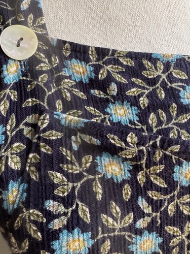 Vtg Jumper Overall Dress Floral Button Cottagecore Grunge 90s XS Small Petite - Bild 3 von 6