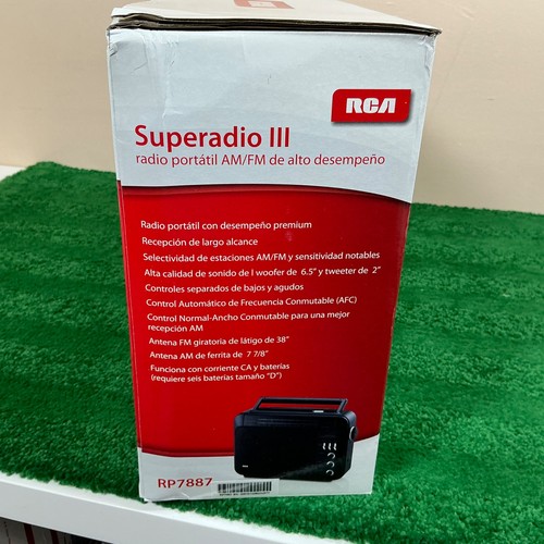 RCA SuperRadio III RP7887 Hochleistungs AM/FM tragbares Radio Neu im Karton - Bild 5 von 7