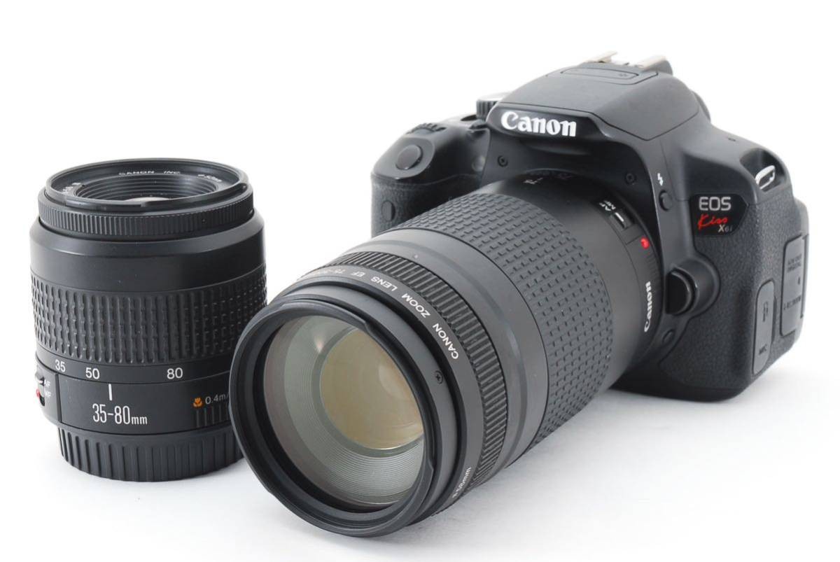 Canon EOS Kiss Ⅲ 35-80mm 75-300mm Canon EOS Kiss Ⅲ Silver SLR + EF LENS 35-80mm + ZOOM LENS