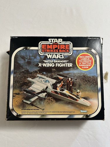 Vintage 1978 - 81 Star Wars ESB Battle Damaged X-Wing avec boite PAS DE SON manque pièces - Photo 17/24