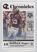 2020 Panini Chronicles Draft Picks Red Auto Kendrick Rogers #21 Rookie Auto RC