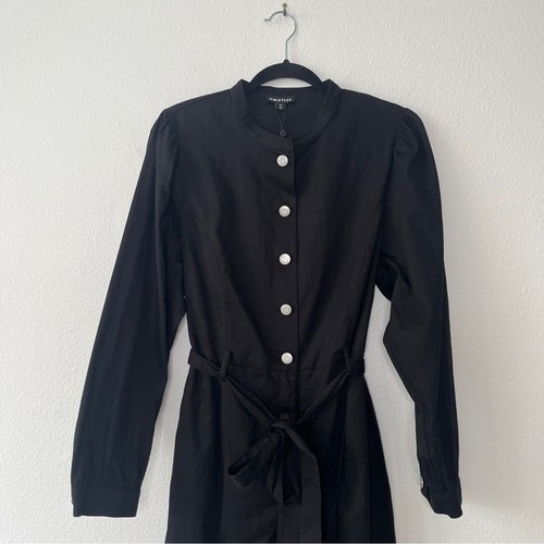Neu mit Etikett Whistles Andrea Overall Langarm Stehkragen Schwarz Größe 12 - Bild 4 von 9