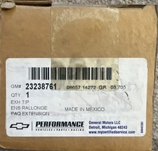 2015-2022 Chevy Colorado 2.5L Angle Cut Chrome Exhaust Tip GM OEM NEW 23238761