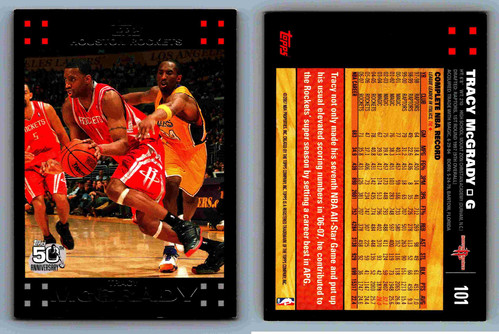 Tracy McGrady Guard Houston Rockets Topps 50th Anniversary Card 101 - Picture 1 of 12