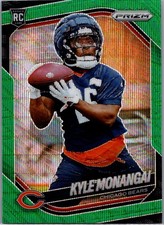 2025 Panini Prizm Kyle Monangai Green Wave #348 RC Rookie Chicago Bears
