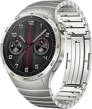 Huawei Watch GT 4 46 mm silber am Edelstahlarmband silber