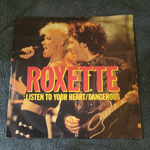 Roxette – Listen To Your Heart / Dangerous Vinyl 7" Single UK 1990 Pop Rock - Bild 3 von 4