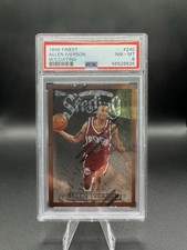 1996 Topps Finest Sterling Rookie Refractor Allen Iverson 240 S36 RC Card Common