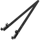  2 Pcs Schwarze Regalhalterungen Aus Metall Haltbarkeitshalterung