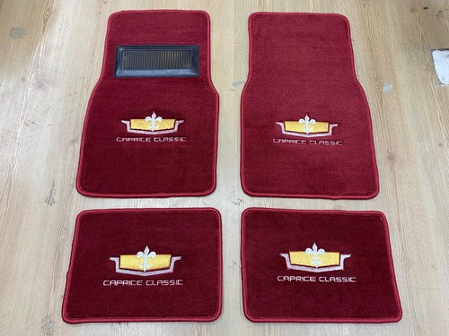 Personalized for caprice classic floor mat mats carpet maroon set of4 - Picture 4 of 5