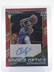 OCHAI AGBAJI 2022-23 DONRUSS OPTIC RED YELLOW MOJO ROOKIE RC AUTO JAZZ Q5084