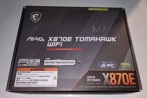 MSI MAG MAG X870E TOMAHAWK WIFI AM5 AMD X870E SATA 6Gb/s M.2 DDR5 Wi-Fi 7 5G LAN