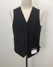 NWT Kenneth Cole Awearness Black Button-Up Chillflex Vest Size S