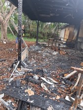 This Is A $1 Auction Is As Is House Was Burnt In The Back Bathroom Ceiling To Do