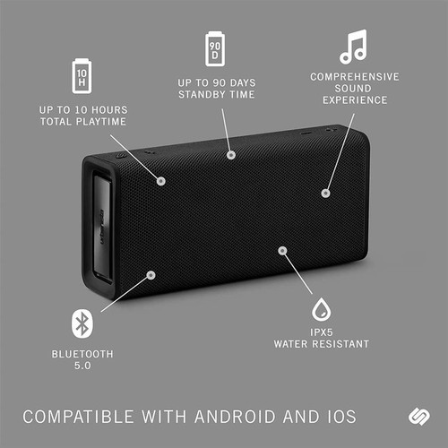 Urbanista Brisbane Portable Wireless Bluetooth Speakers Party Box Black - 第 2/5 張圖片