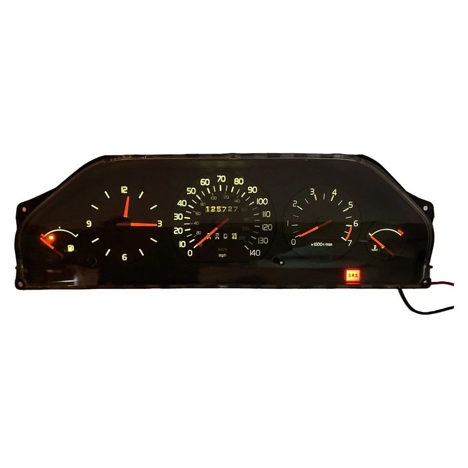 Volvo 940 1993-94 medidor de instrumentos automático velocímetro clúster 3544286 125 k OEM Foto 4 de 4