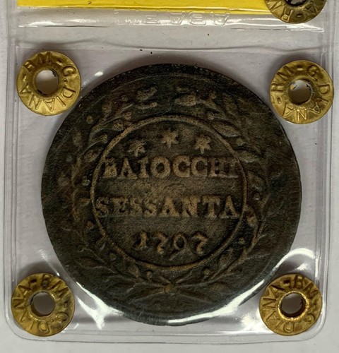 STATO PONTIFICIO - PIO VI - BAIOCCHI 60 ( 1797 ) - ROMA - Bild 3 von 4