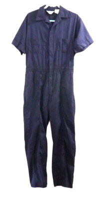 Vintage WALLS blue lightweight zip up coveralls Men's size 44 Tall