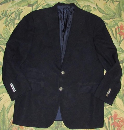 SID MASHBURN Abrigo Deportivo de Lana Azul Marino Blazer Chaqueta 48 Largo - Imagen 2 de 6