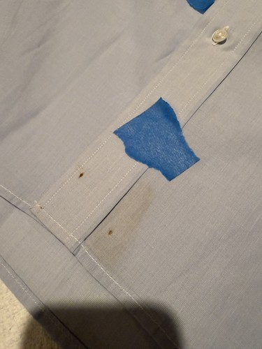 Gitman Bros Oxford Men’s Button Down Blue Size 16 x 34 - Picture 20 of 22