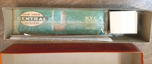 O Scale 40’ Train Car/ A-N NYC Central Model Train Kit-Walthers VINTAGE NOS  - Picture 4 of 12