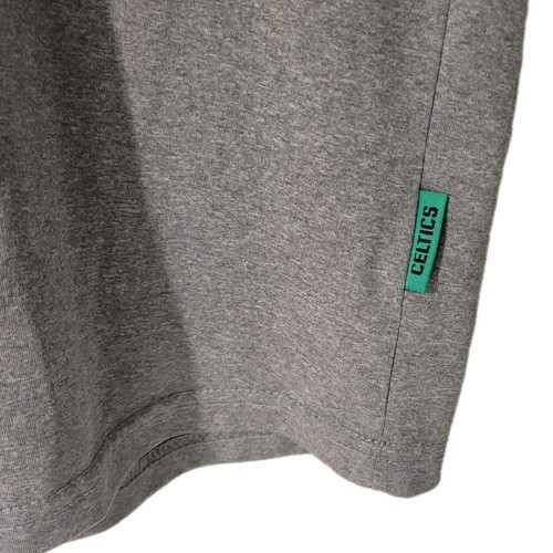 Camiseta pequeña gris 100 % poliéster de los Boston Celtics para hombre de los playoffs de baloncesto de la NBA  - Imagen 7 de 7