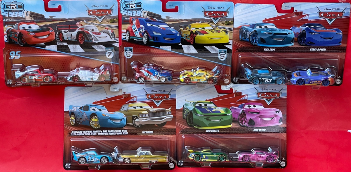 10 LOT x 2025 Mattel DISNEY PIXAR CARS GRC McQueen Tex Dinoco Rich