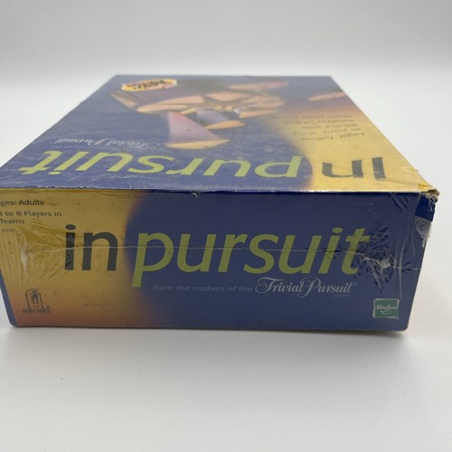 IN PURSUIT Board Game by TRIVIAL PURSUIT ~ HASBRO ~ Team Trivia Game.  Sealed - Picture 6 of 6