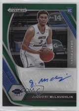 2021-22 Panini Prizm Draft Picks Green JaQuori McLaughlin #DP-JQM Auto 2s2