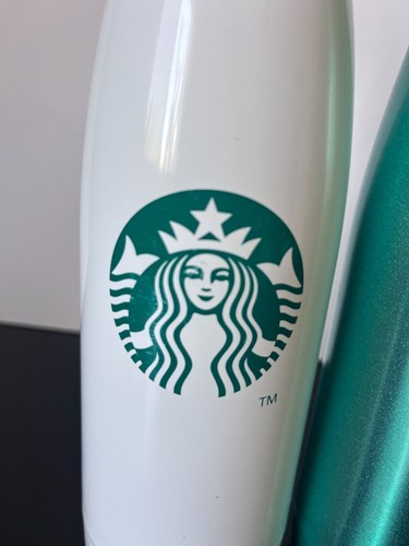 Sip by Swell Starbucks Collab 2er Set Edelstahl Trinkflaschen weiß grün - Bild 3 von 4
