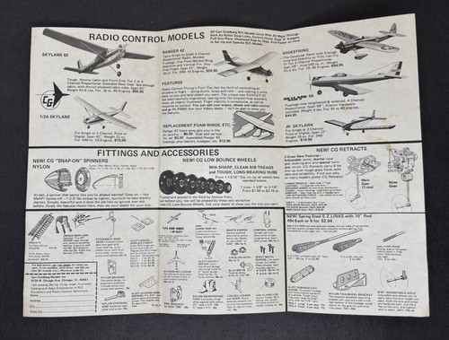 Carl Goldberg Swordsman 18 Balsa Wood R/C Control Line Model Airplane Kit G3 - Picture 8 of 15