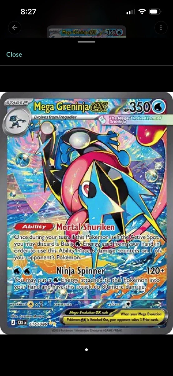 Greninja Ex Pokémon TCG Cards for sale | eBay