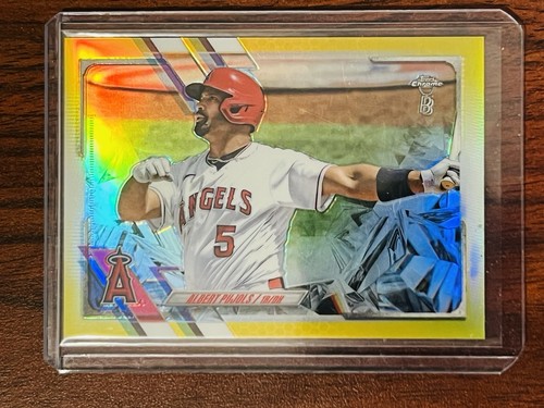 2021 TOPPS CHROME ALBERT PUJOLS GOLD REFRACTOR /50 BEN BALLER