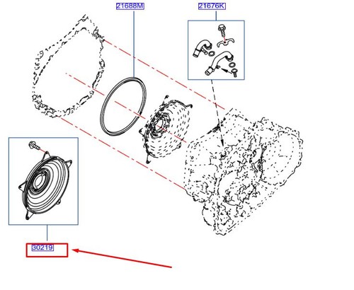 Nissan Juke F16 MK2 Kupplungsdeckel-Kit 3021900QAA. Original - Bild 1 von 2