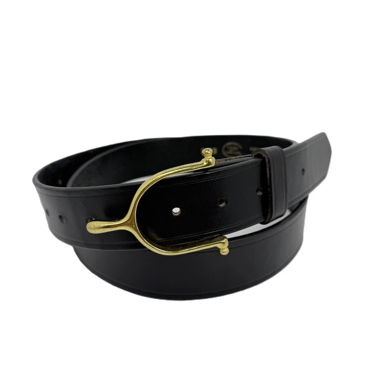 ORVIS Belt English Bridle Leather Black USA MADE Sz. 36 Equestrian 0004197008_DS_Black.jpg?v=  main image 4