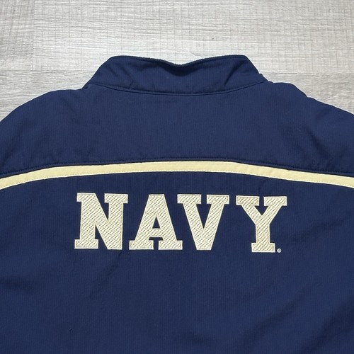 Chaqueta de Colección Nike Fit Academia Naval de Estados Unidos Azul Marino Guardiamarinas Equipo Cremallera Completa Hombres Grande Y2K - Imagen 11 de 11