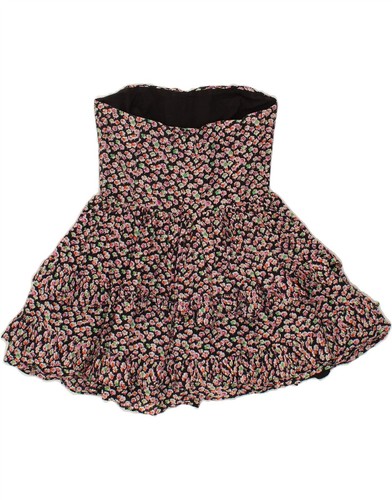 JACK WILLS Womens Strapless Dress UK 10 Small Multicoloured Floral XN13 - Picture 2 of 3