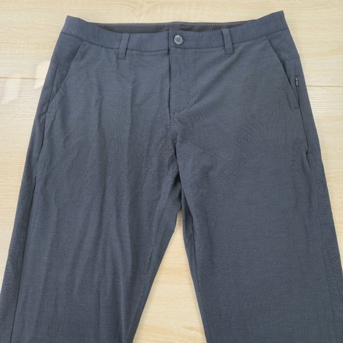 Pantalones para hombre 34x30 Vuori gris objetivo chino elástico pierna cónica V431 rendimiento de golf - Imagen 2 de 8