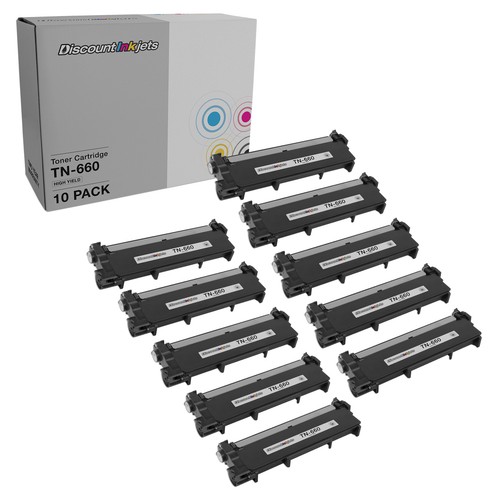 10PK Black TN-660 High Yield BLACK Toner for Brother HL-L2300 MFCL2700 DCP-L2520 - 第 1/7 張圖片