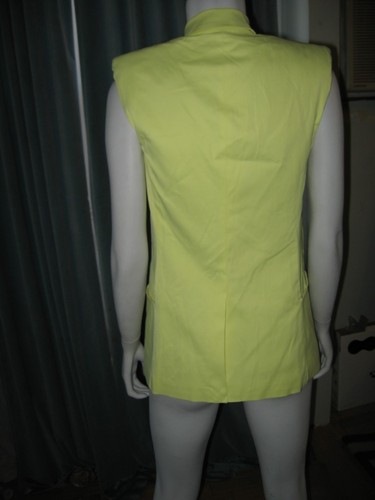 Chaleco blazer sin mangas Elizabeth and James Tech limón lima 8 EE. UU./12 Reino Unido $325 - Imagen 6 de 10