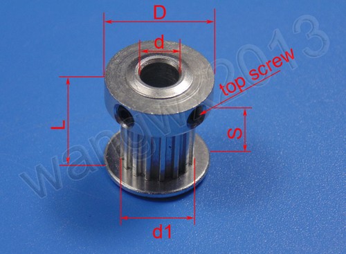 4/5/6mm MXL15 Synchronous Timing Belt Pulley Wheel for Stepped Motor 3D Printer - Picture 4 of 6