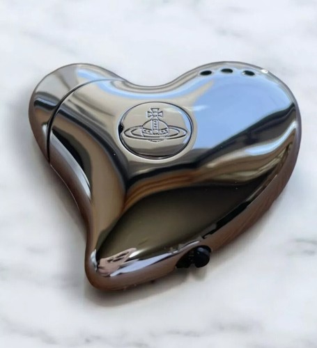 Vivienne Westwood Orbe Heart Encendedor Electrónico Encendedores de Gas Gunmetal/Slive Nuevo - Imagen 7 de 16