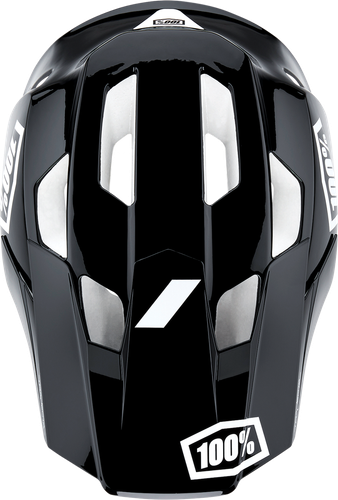 100% Trajecta Mountain Bike Fidlock Helmet Black/White Large - Picture 3 of 4