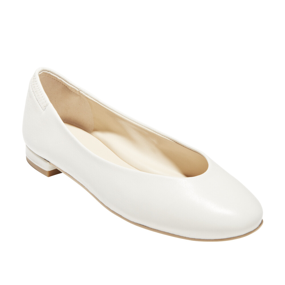 New COLE HAAN Womens KAIA FLAT Ivory Leather Slip On Dress shoes W14705 New COLE HAAN Womens KAIA FLAT Ivory Leather Slip On Dress shoes W14705
