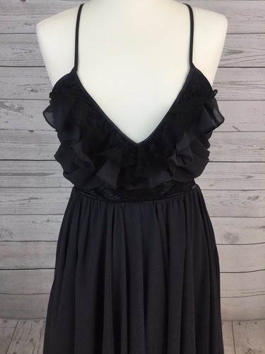 Lipsy London dunkelgraues Damen-Partykleid mit Trägern UK 10 – Abschlussball Abendmode - Bild 2 von 6