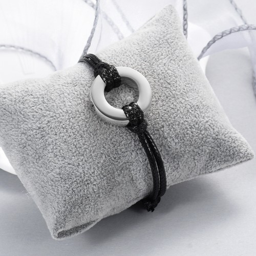 Circle Small Urns Memorial Bracelet For Ashes Rope Type Cremation Bangle Jewelry - Picture 11 of 26