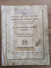 Heald Style 72A3 0 72A5 Universal Grinding Machine Manual