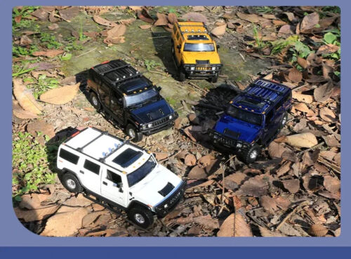 1:24 HUMMER H2 Diecast Car Model Sound & Light Simulation Kids Toy Gift - Picture 14 of 27